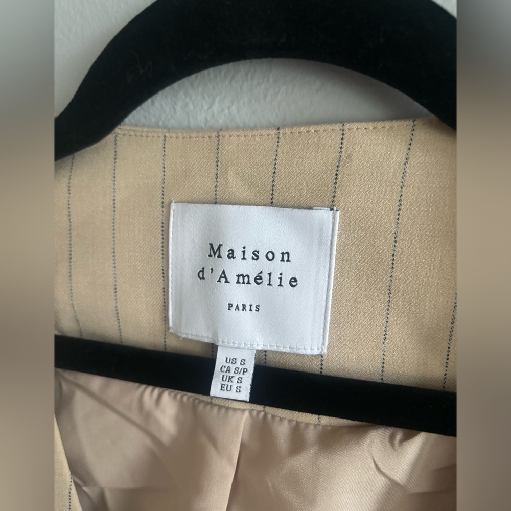Maison d'Amélie pinstripe vest S - Picture 3 of 7
